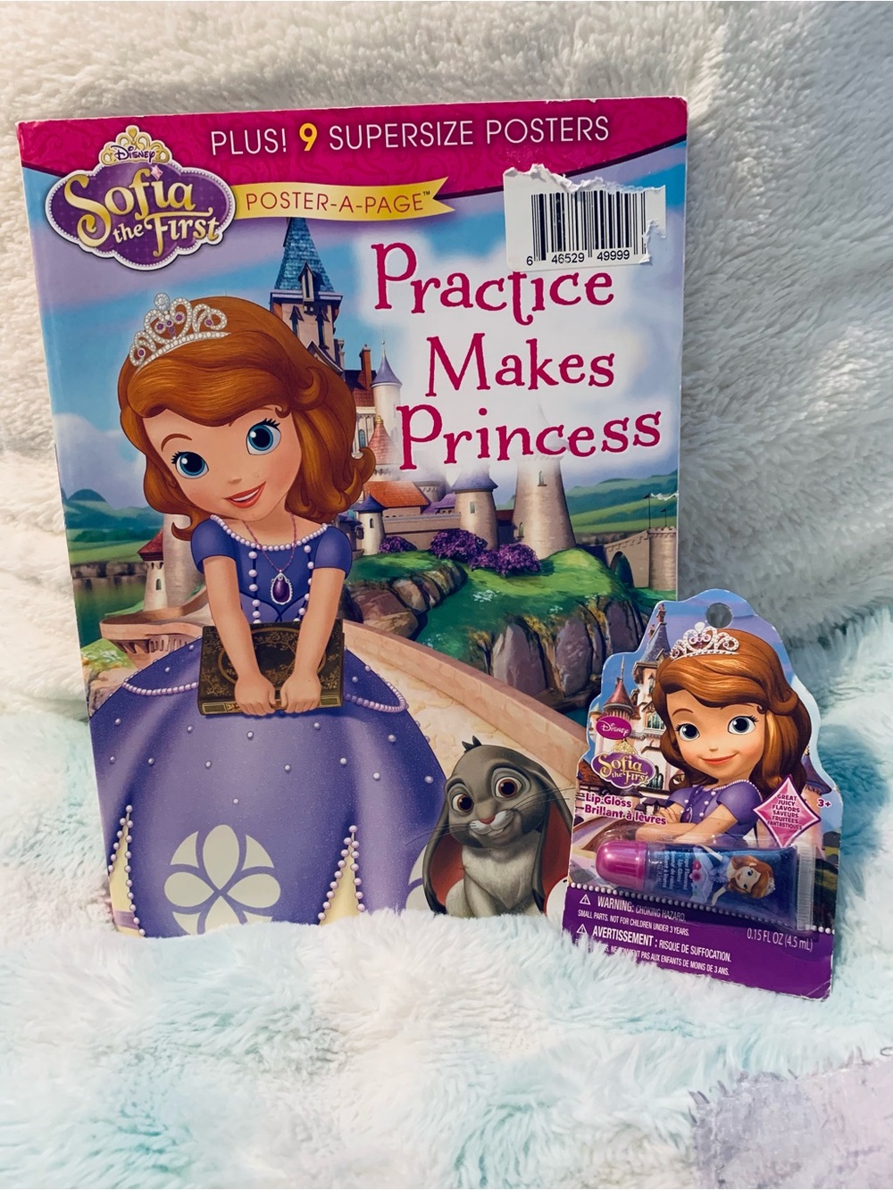 Disney Sofia the First Poster Book & Lip Gloss Set